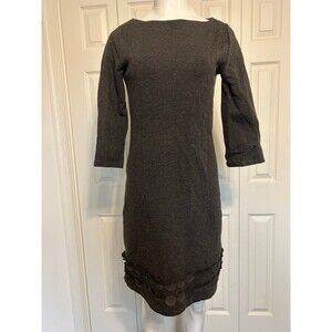 Boden womens Jersey Circle Gray Dress Size 6